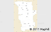 Classic Style Simple Map of Division No.  6, single color outside