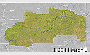 Satellite 3D Map of Division No.  7, lighten, desaturated
