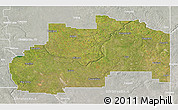 Satellite 3D Map of Division No.  7, lighten, semi-desaturated