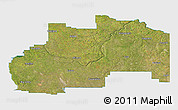 Satellite 3D Map of Division No.  7, single color outside