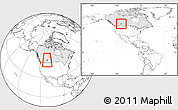 Blank Location Map of Division No.  7, highlighted country, within the entire country