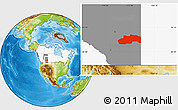Physical Location Map of Division No.  7, highlighted country, highlighted parent region