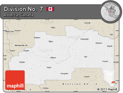 Classic Style Map of Division No.  7