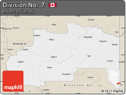 Classic Style Map of Division No.  7