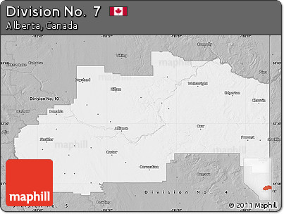 Gray Map of Division No.  7