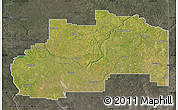 Satellite Map of Division No.  7, darken, semi-desaturated