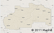 Shaded Relief Map of Division No.  7, lighten
