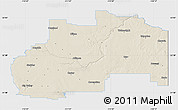 Shaded Relief Map of Division No.  7, single color outside