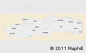Classic Style Panoramic Map of Division No.  7, single color outside