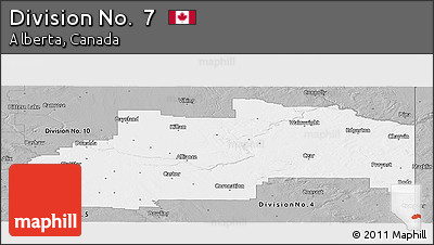Gray Panoramic Map of Division No.  7