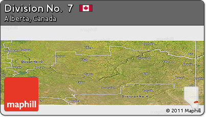 Satellite Panoramic Map of Division No.  7