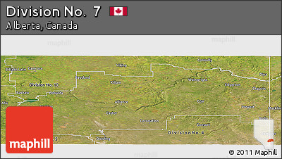 Satellite Panoramic Map of Division No.  7