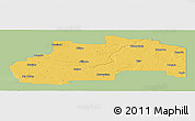 Savanna Style Panoramic Map of Division No.  7, single color outside