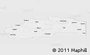 Silver Style Panoramic Map of Division No.  7, single color outside