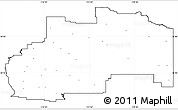 Blank Simple Map of Division No.  7, cropped outside, no labels