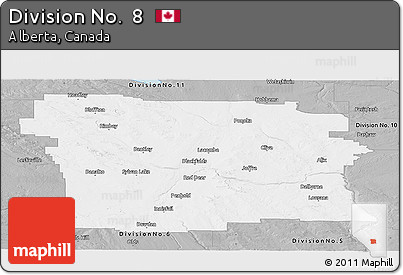 Gray Panoramic Map of Division No.  8