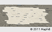 Shaded Relief Panoramic Map of Division No.  8, darken
