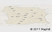 Shaded Relief Panoramic Map of Division No.  8, lighten