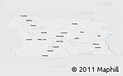 Silver Style Panoramic Map of Division No.  8, single color outside
