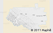 Classic Style 3D Map of Division No.  9, single color outside