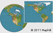 Satellite Location Map of Division No.  9, within the entire country