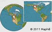 Satellite Location Map of Division No.  9, highlighted parent region, within the entire country