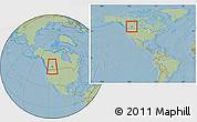 Savanna Style Location Map of Division No.  9, within the entire country, hill shading