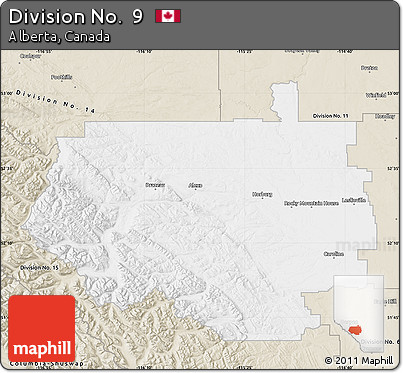 Classic Style Map of Division No.  9