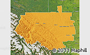 Political Map of Division No.  9, satellite outside