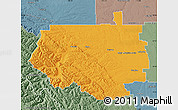 Political Map of Division No.  9, semi-desaturated