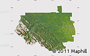 Satellite Map of Division No.  9, cropped outside