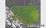 Satellite Map of Division No.  9, desaturated