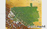 Satellite Map of Division No.  9, physical outside