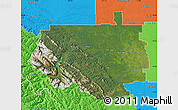 Satellite Map of Division No.  9, political outside