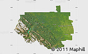 Satellite Map of Division No.  9, single color outside
