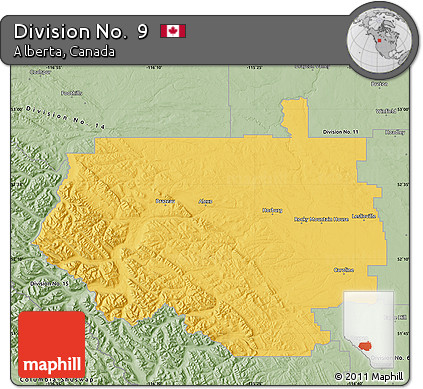 Savanna Style Map of Division No.  9