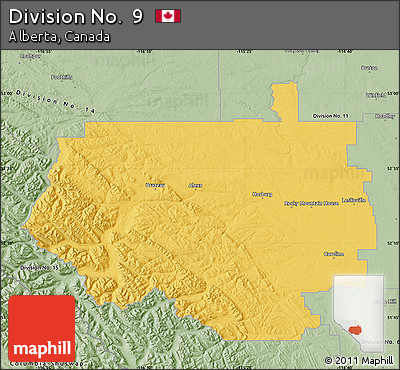 Savanna Style Map of Division No.  9
