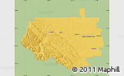 Savanna Style Map of Division No.  9, single color outside