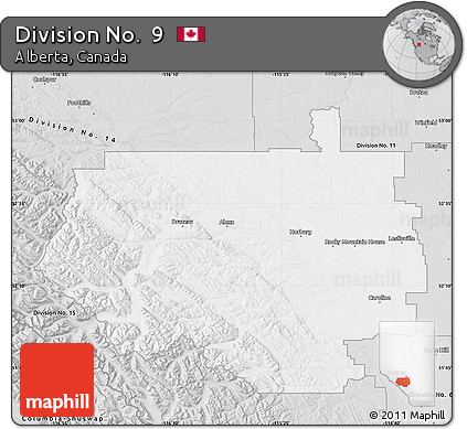 Silver Style Map of Division No.  9