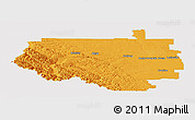 Political Panoramic Map of Division No.  9, cropped outside