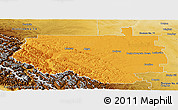 Political Panoramic Map of Division No.  9, physical outside