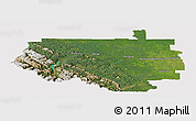 Satellite Panoramic Map of Division No.  9, cropped outside