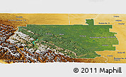 Satellite Panoramic Map of Division No.  9, physical outside