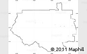 Blank Simple Map of Division No.  9, cropped outside, no labels