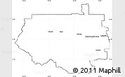 Blank Simple Map of Division No.  9, cropped outside