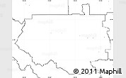 Blank Simple Map of Division No.  9, no labels