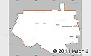 Gray Simple Map of Division No.  9, cropped outside