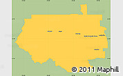 Savanna Style Simple Map of Division No.  9, single color outside
