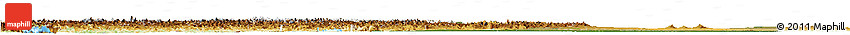 Satellite Horizon Map of Alberta, physical outside
