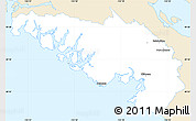Classic Style Simple Map of Alberni-Clayoquot, single color outside